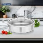 CRATITA INOX+CAPAC STICLA 26X7CM, 3.5L, ATOMIC3, COOKING BY HEINNER - Image 5