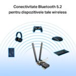 TP-Link Adaptor PCle Wi-Fi 6 AX3000 WI-FI 6 cu Bluetooth 5.2 ARCHER TX55E, 2× Antene Dual-Band High-Gain, Standarde wireless: IEEE 802.11ax/ac/n/a 5 GHz IEEE 802.11ax/n/g/b 2.4 GHz, Bluetooth 5.2/5.0/4.2/4.0, Viteza wireless: 5 GHz-Up to 2402 Mbps, 2.4Ghz-Up to 574 Mbps, - Image 2