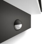 Aplica LED pentru exterior cu senzor de miscare Philips Bustan ,2x4.5W(70W), 1000 lm, lumina calda (2700K), dimabila, IP44, 78x220x92mm,Antracit - Image 3