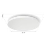 Plafoniera LED Philips Hue Datura XL, Bluetooth, 67W, 5390 lm, lumina alba si color (2000-6500K), IP20, Ø574x63mm, Alb - Image 2