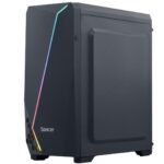 Carcasa SPACER SPCS-GC-FLASH, RGB, Mid Tower, Black - Image 4