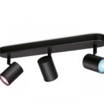 Spot LED RGB WiZ Imageo, Wi-Fi, Bluetooth, 3x4.9W, 1035 lm, luminaalbasi color (2200-6500K), IP20, Metal, Negru