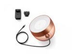 Lampa LED RGB Philips Hue Iris, gen4, Bluetooth, 8.2W, 570 lm,luminaalba si color (2000-6500K), IP20, 20.4cm, Copper - Image 2