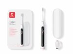 Set periuta de dinti smart sonica Oclean X Lite, Functii: Motor Maglev 72,000 miscari/min, 5 moduri, 65 dB, Capacitate baterie: 1100 mAh, durata utilizare: pana la 40 zile, IPX7 waterproof, perie Professional Clean, culoare: gri, continut pachet: periuta, carcasa pentru calatorie, cablu de
