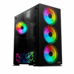 Carcasa nJoy Kona, Mid Tower NEGRU - Image 2