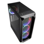 Carcasa Sharkoon TK5M RGB, Mid Tower NEGRU - Image 2