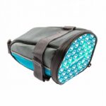BORSETA SA PEGAS CU SEMNALZARE 30LED, CULOARE LED VERDE ROSU, BATERIE LITIU REINCARCABILA 650MAH, 180X120X110MM, GRI ALBASTRU