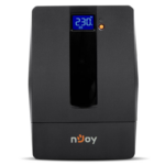 UPS nJoy Horus Plus 1000, 1000VA/600W, Afisaj LCD cu ecran tactil, 4 Prize Schuko cu Protectie, Repornire Automata, RJ11 protectie pentru linia de telefon/modem, Posibilitatea de monitorizare si control prin USB, LAN si internet, port de comunicare USB, rata de eficienta pana la 90% - Image 2
