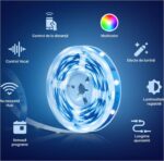 TP-Link Tapo L900-10 Smart light strip kit, 16 milioane culori, 2 x 5m, dimensiuni: 5000 × 10 × 1.6 mm fiecare, Wi-Fi Protocol: IEEE 802.11b/g/n, Frecventa: 2.4 GHz, intensitate reglabila. - Image 2