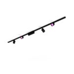 Spot LED RGB Philips Hue Perifo, kit de baza, 4 spoturi, Bluetooth ,control vocal, 24V, lumina alba si color (2000-6500K), IP20, 221.5cm,Negru