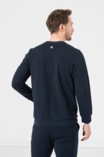 BLUZA COTON CASUAL BARBATI NAVY-L - Image 3