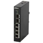 Switch POE Dahua PFS3206-4P-96; 3 x10/100M Base-T (PoE+/PoE); 1 x10/100/1000M Base-T(Hi-PoE/PoE+/PoE);2 X1000M Base-T; IEEE 802.3af/802.3at(PoE+), Hi-PoE; Power supply: DC48~57V; PoE budget：96W; Dimension: 150 x100 x30mm; Greutate: 480g;