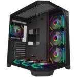 Carcasa AQIRYS Titan, RGB, Mid Tower, Black - Image 3