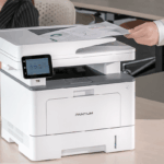 Multifunctional PANTUM BM5220ADW MONO, Dimensiune A4, Functi: Printare, Scanare, Copiere, Duplex automat, Viteza printare: 42ppm, 1200x1200 dpi, Limbaje printare: PCL5e, PCL6, PS, GDI, Procesor: 1.2 GHz, Memorie: 1GB RAM, Touchscreen 3.5", NFC, Viteza copiere: 42ppm, DADF 50 coli, numar copii max:99