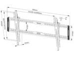 Suport perete Neomounts WL35-550BL18; pentru display-uri cu diagonale 43"-86", sistem de prindere VESA 100x100~800x400, greutate maxima suportata 70kg, tilt +12°, distanta fata de perete 33mm; culoare negru. Garantie 5 ani - Image 4