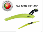 Set Aparatori Noroi LASALLE SPORTS OREGON Verde Lime 24"-29"