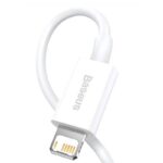 CABLU alimentare si date Baseus Superior, Fast Charging Data Cable pt. smartphone, USB la Lightning Iphone 2.4A, 1.5m, alb - Image 2