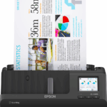 EPSON ES-C380W A4 Compact Network Sheetfed Scanner, PC-FREE scan, Rezolutie optica: 600 x 600 DPI,  Sursa lumina: ReadyScan LED technology, Viteza scanare:30ppm, Capacitate ADF: 20 coli, Volum scanare: 3500 pagini/zi, Duplex, Formate: BMP, JPEG, TIFF, multi-TIFF, PDF, searchable PDF, PDF/A, PNG