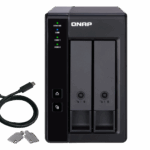 Extensie USB QNAP TR-002 2-Bay, 2.5/3.5 SATA 6Gbps HDD (neincluse), 1xUSB3.11 (type-c), tower, PSU adaptor 36W, garantie 2 ani