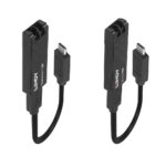 Lindy 100m Fibre Optic USB 3.2 Type C Extender  Technical details  Specifications  USB Standard: USB 3.2 / 3.1 Gen 2 Supported Bandwidth: 10Gbps Maximum Distance: 100m (328.08ft) Transmission Medium: Multimode 50µm/125µm OM3 Chipset: Silicon Line SL86050 Special Features: -   Connectors  Transmitter