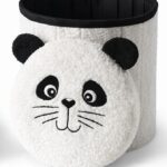 Taburet figurina urs Panda cu capac detasabil, 30x37.5 cm