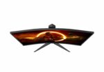 Monitor AOC 27" C27G2Z3/BK, Curvature: 1500R, Diagonal (inch): 27, Diagonal (cm): 69, Aspect ratio: 16:9, Panel: VA, Resolution: 1920x1080, Refresh Rate: 280Hz, Response time GtG: 1ms, Response time MPRT: 0.5ms, Brightness (max): 300 cd/m², Contrast (static) : 4000:1, Contrast (dynamic): 80M:1 - Image 3