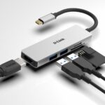 D-Link DUB-M530 5-in-1 USB-C Hub with HDMI and SD/microSD card reader, DUB-M530,1* USB-C connector with USB cable 11.5 cm, 1* HDMI Port, 2* USB Type-APort (USB 3.0), 1* SD card slot, 1* microSD card slot, Weight: 42g.