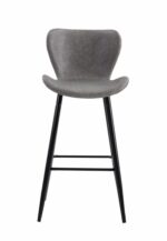 SET 2 SCAUNE DE BAR RETRO - LIGHT GREY - Image 4