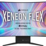 Monitor CORSAIR XENEON FLEX 45WQHD240 45-Inch OLED (3440 x1440), 240Hz Refresh Rate, Bendable, GtG 0.03ms