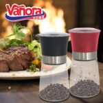 SET DOUA RASNITE CERAMICE SARE&PIPER 13.5CM, ROSU/NEGRU, VANORA HOME - Image 3