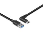 Cablu Lindy 3.2 USB A la USB C, 90°, lunngime 1m, putere maxima 15W, latime de banda suportata  10Gbps, negru - Image 2