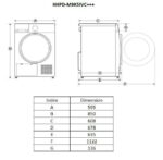 Uscator de rufe HEINNER HHPD-M9K5IVC+++, 9 kg, Inverter, Clasa: C, Alb - Image 5