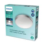 Plafoniera LED Philips Doris CL257, 17W, 1700 lm, lumina neutra (4000K) ,IP44, 31.3cm, Nichel - Image 2