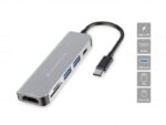 CONCEPTRONIC DONN02G 6-in-1 USB 3.2 Gen 1 Docking Station, USB 3.0 x 2, 60W USB PD, HDTV, SD, TF/MicroSD, 35.8 x 120 x 15 mm - Image 4
