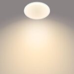 Plafoniera LED Philips Superslim CL550, 3 trepte de intensitate, 18W ,1500 lm, lumina calda (2700K), IP20, 30cm, Alb - Image 2