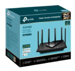 TP-LINK AX5400 Dual-Band Gigabit WI-FI6 Router, ARCHER AX72 PRO, Standarde wireless: IEEE 802.11ax/ac/n/a 5 GHz, IEEE 802.11ax/n/b/g 2.4 GHz, Viteze wireless: 5 GHz: 4804 Mbps (802.11ax, HE160), 2.4 GHz: 574 Mbps (802.11ax), Acoperire: 3 camere, 6 x antene externe, 4×4 MU-MIMO, OFDMA, Mod router - Image 4