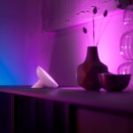 Lampa LED RGB Philips New Hue Bloom (gen4), Bluetooth, 7.1W, 500 lm ,lumina alba si color (2000-6500K), IP20, 12.6cm, Alb - Image 3