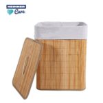 COS DE RUFE DREPTUNGHIULAR DIN BAMBUS,  40x30x60 CM, 70 L