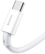 Cablu alimentare si date Baseus Superior, Fast Charging Data Cable pt. smartphone, USB la USB Type-C 66W, 2m, alb - Image 3