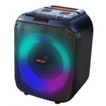 Boxa portabila Akai Bluetooth 5.0, putere RMS 40W, intrare AUX de 3,5 mm, timp de încărcare - aprox. 6 ore, baterie 7.4V, 3600mAh consum de energie 15W, impedanță 2 ohmi (difuzor), raport S/N 60dB, distorsiune 10%, negru - Image 2
