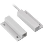 Contact magnetic ND-MC13S-W-10, culoare alba, material plastic, montare aparenta, interspatiu: 20mm, dimensiuni: 34 x 14 x 8mm, set 10 bucati