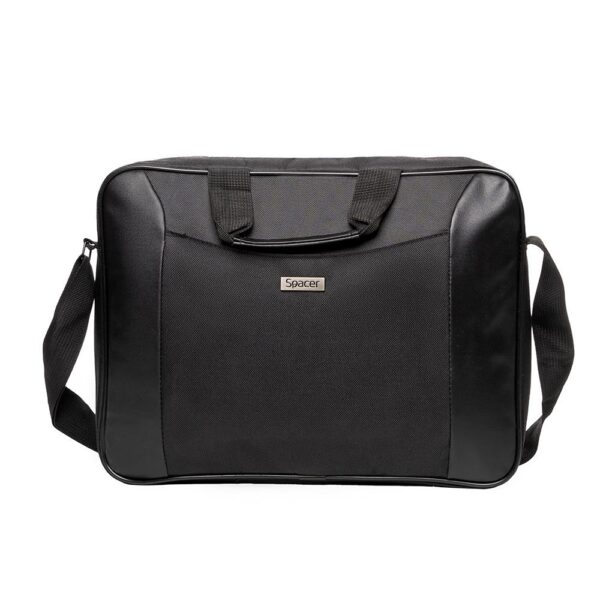 Geanta Spacer, pt. notebook de max. 15.6″, 1 compartiment, fara buzunare, waterproof, nylon, negru