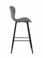 SET 2 SCAUNE DE BAR RETRO - LIGHT GREY - Image 5