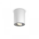 Spot LED Philips Hue Pillar, Bluetooth, GU10, 5W (50W), 350 lm ,luminaalba (2200-6500K), IP20, 10.3cm, Metal, Alb, Intrerupator cu variatorinclus
