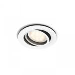 Spot LED incastrat Philips Hue Milliskin, Bluetooth, GU10, 5W (50W) ,350lm, lumina alba (2200-6500K), IP20, 9cm, Alb