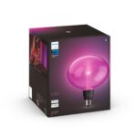 Bec LED RGB inteligent Philips Hue LG Ellipse, Bluetooth, E27,6.5W(60W), 500 lm, lumina alba si color (2000-6500K), 20.5x18.5x18.5cm - Image 3