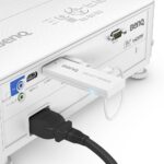 Proiector BENQ TH585P, DLP, FHD 1920*1080, 3500 lumeni, 10.000:1, 16:9, lampa 4000 ore/ 15.000 ore, zoom 1.1x, 2* HDMI, MHL, USB tip A, RS232, boxa 10W, telecomanda cu baterii incluse, potrivit pentru jocuri de consola, culoare alb - Image 2