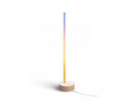 Lampa LED RGB Philips Hue Gradient Signe, Bluetooth, 11.8W, 1040 lm ,lumina alba si color (2000-6500K), IP20, 55.3cm, Aluminiu/Lemn, Alb - Image 2