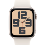 Apple Watch SE GPS 44mm Starlight Aluminium Case with Starlight Sport Band - M/L