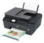 Multifunctional inkjet color HP Smart Tank 615 All-in-One, FormatA4, Functii: Imprimare, copiere, scanare, fax, Viteza imprimare: 22ppmmono, 16ppm color, FPO 14s., Rezolutie max. 4800 x 1200 dpi, Volum lunarrecomandat: 400-800pagini, max. 1000pagini, Limbaje printare: HP PCL 3GUI, Interfata: USB - Image 2